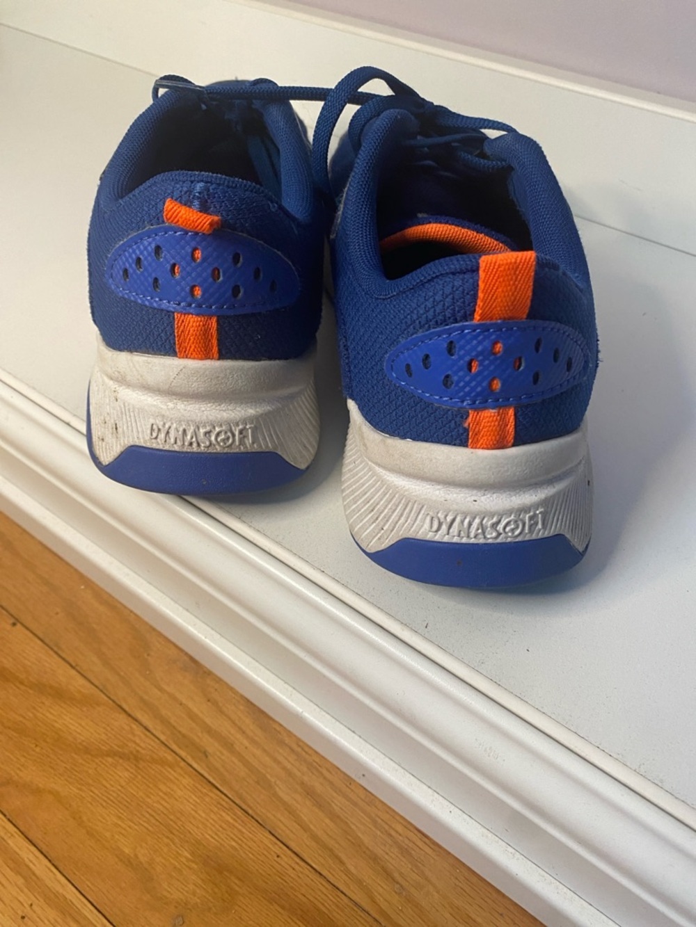 New Balance Blue Kids Sneakers with Orange and White Details - Picture 6 of 12